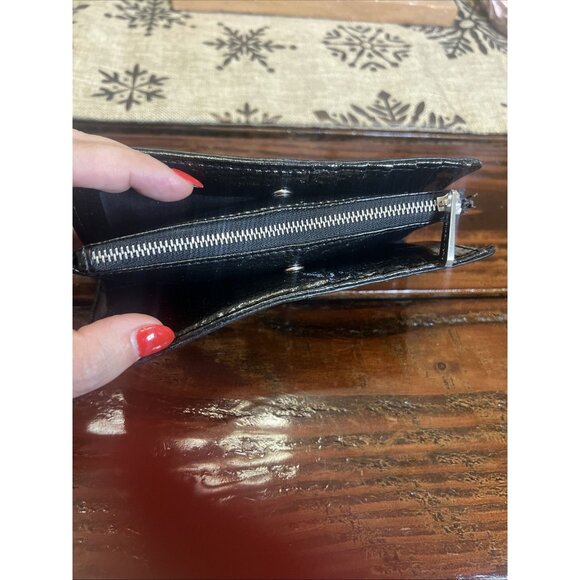 MICHAEL KORS ASTOR STUDDED Patent Leather Bifold WALLET - Picture 8 of 10